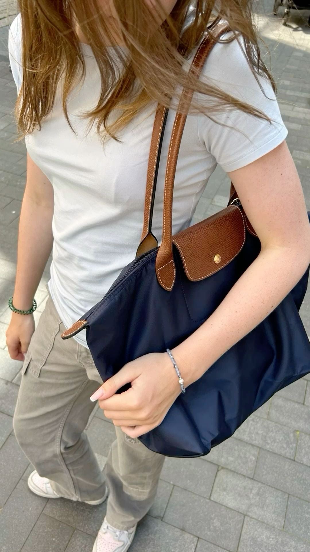 LONG CHAMP TOTE ( NAVY)