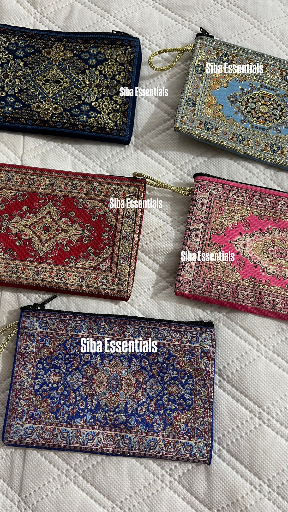 Persian mini pouch navy