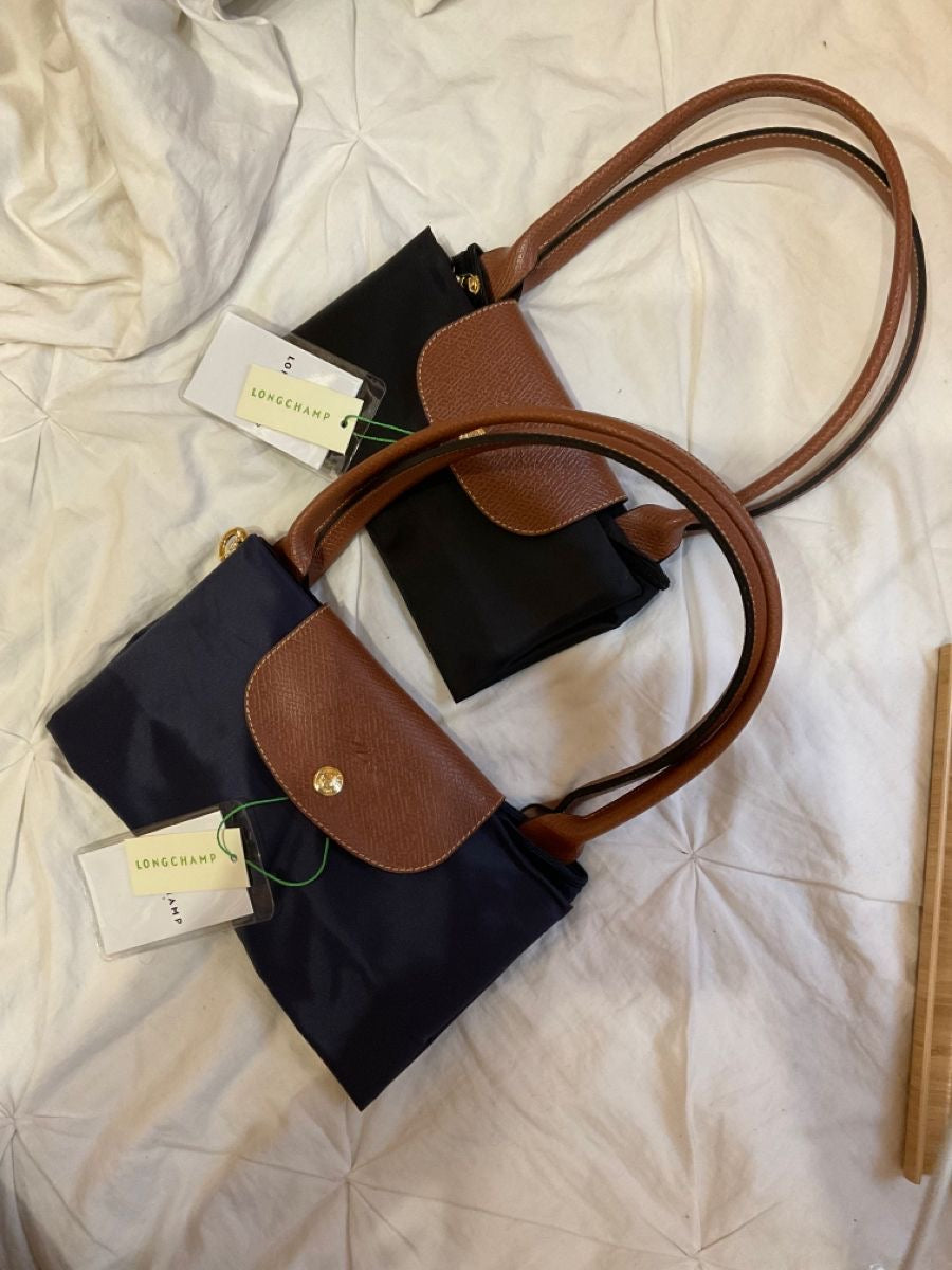 LONG CHAMP TOTE ( NAVY)