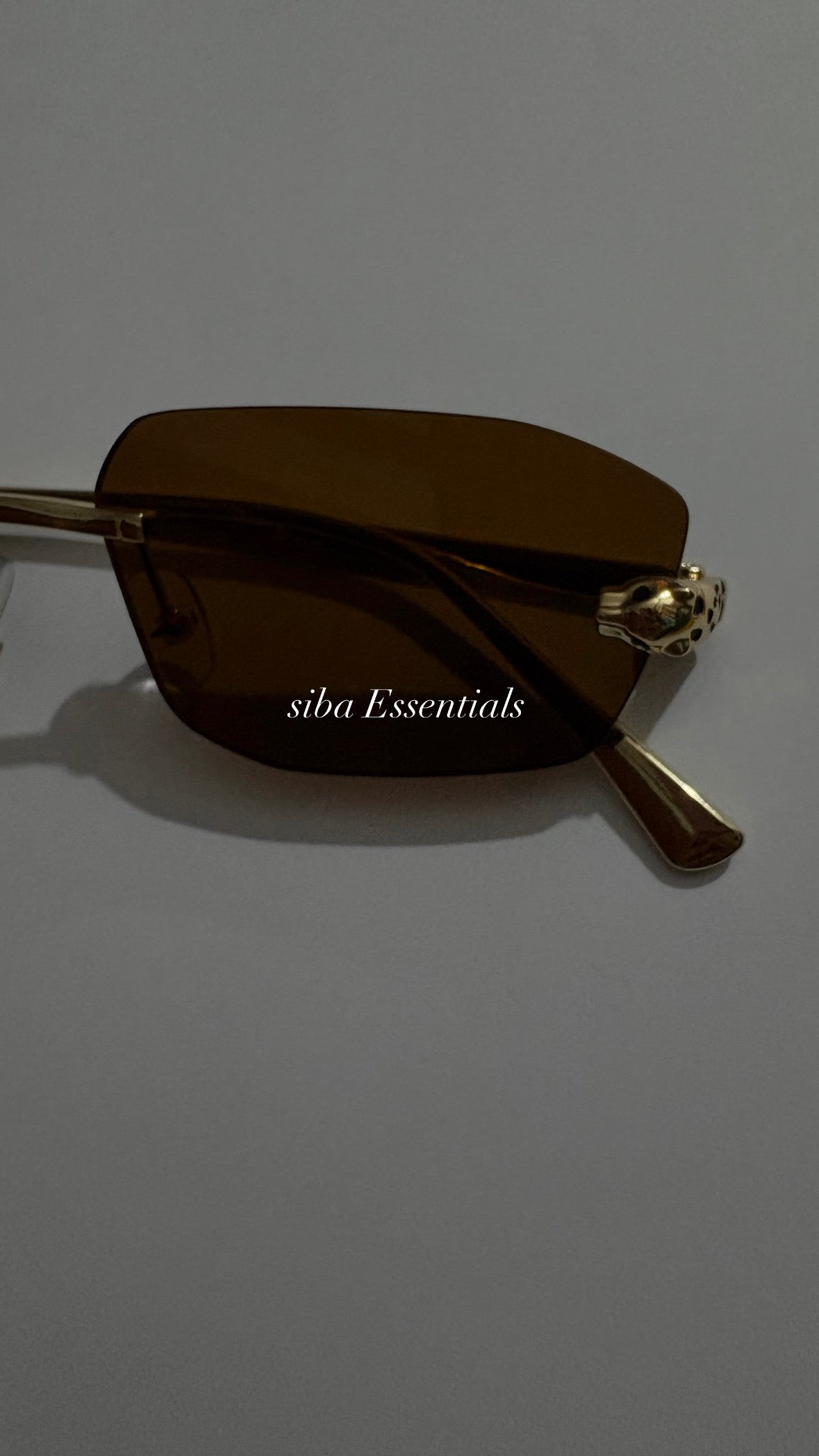 CARTIER UNISEX SUNGLASSES (brown )