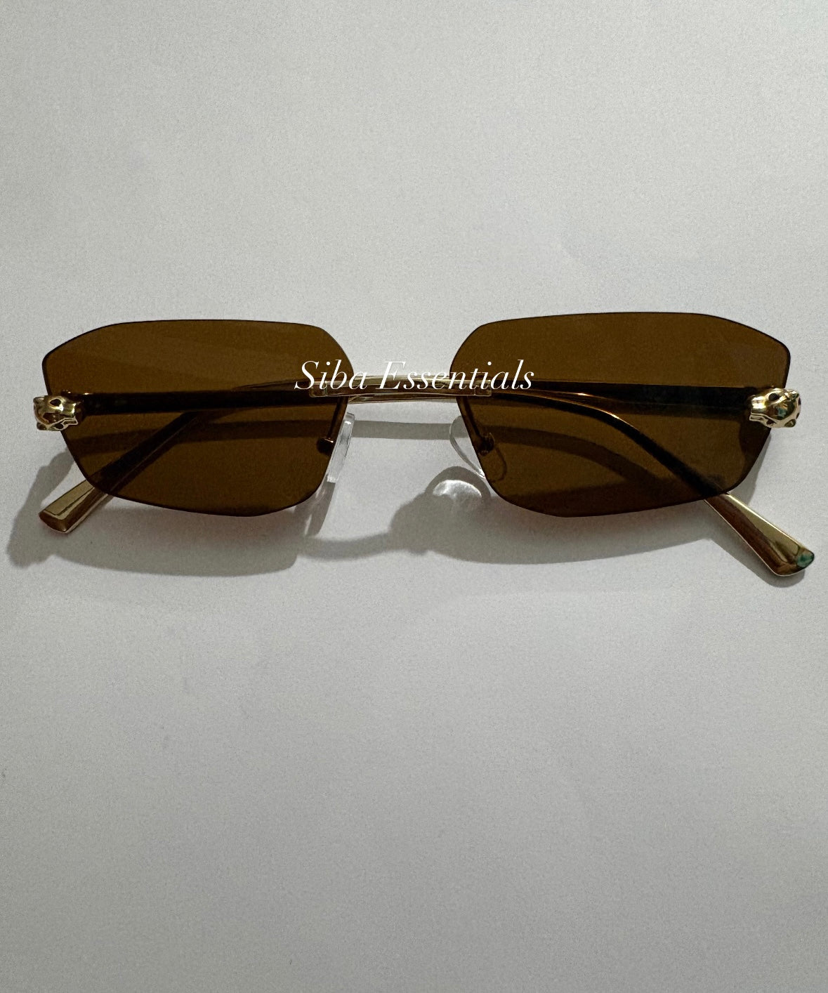 CARTIER UNISEX SUNGLASSES (brown )