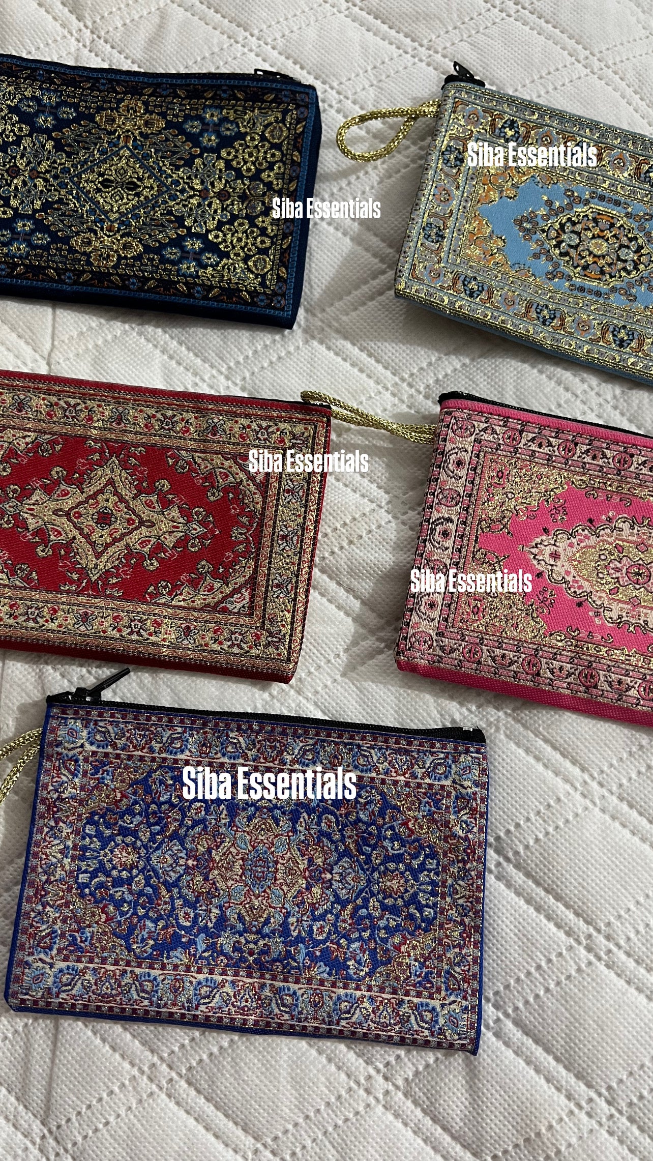 Persian mini pouch light blue