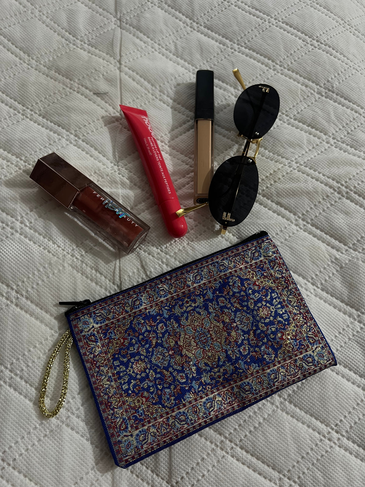 Persian mini pouch navy