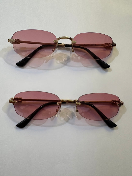 Rectangular Miu Miu Sunglasses (Pink)