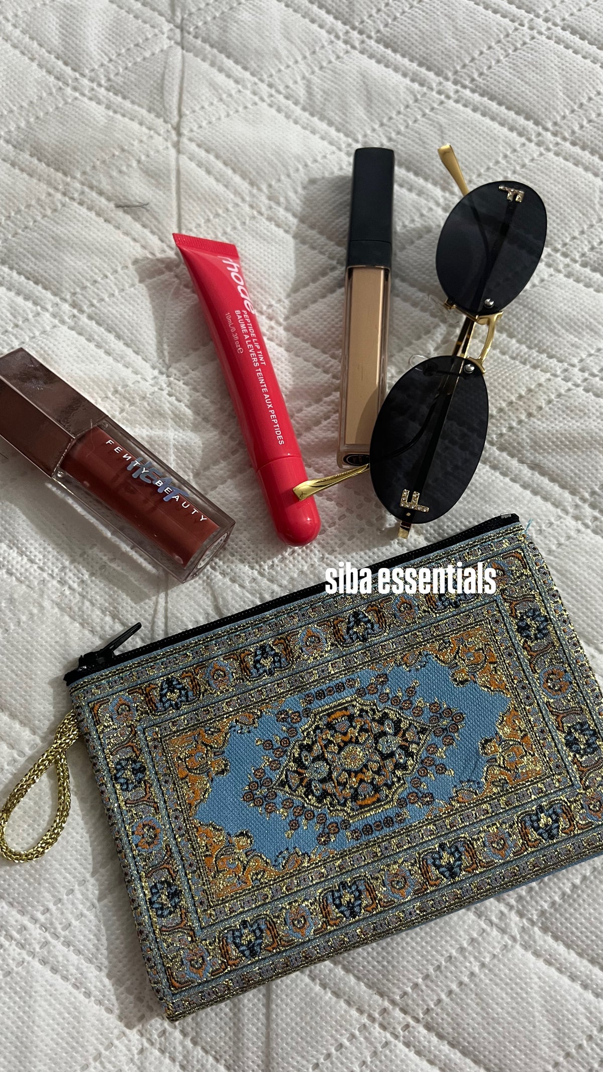 Persian mini pouch light blue
